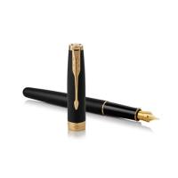 派克(PARKER)卓尔磨砂黑杆金夹墨水笔