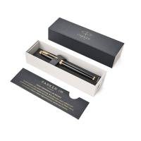 派克(PARKER)IM纯黑丽雅金夹墨水笔