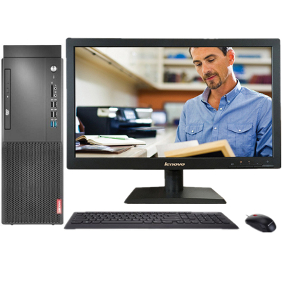 联想(Lenovo)启天M427带19.5英寸显示器商用办公台式电脑(I3-8100 4G 1T DVDRW 集显)
