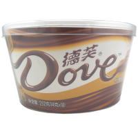 德芙 Dove巧克力分享碗装 丝滑牛奶巧克力 休闲零食252g