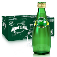 巴黎水(Perrier) 原味 含气天然矿泉水 330ml*24瓶