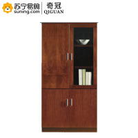 奇冠 二门书柜 800*400*2000 QG-D0005 现代简约实木文件柜 左右柜可选（L）