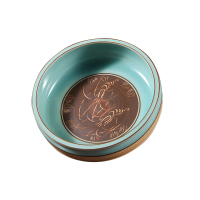 正尔玉弟窑粉青手工跳刀茶洗ZX00137