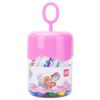 得力 70689 水彩笔18色 可水洗安全环保 圆形粗杆 汪汪队立大功