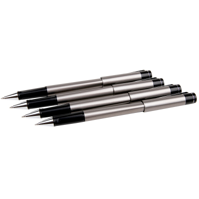 得力 S95 中性笔0.5MM黑笔碳素签字笔学生 办公文具 12支装