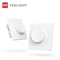 Yeelight开关智能旋钮按压调光开关贴墙版开关面板卧室客厅开关