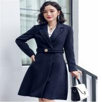 2018新款职业女装加厚毛呢外套