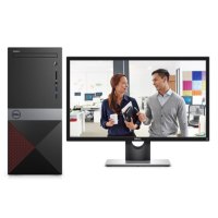戴尔Vostro3670 23.6英寸台式电脑套机I3-8100/8G/1T/集 显/WIN10 黑色 WIFI 蓝牙