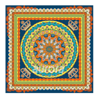 aurora女王的花冠系列丝巾