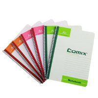 齐心(COMIX) C4515 A5/80张 6本装 线圈软面抄笔记本子文具 软抄本 记事本