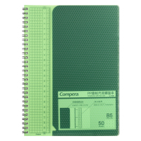 齐心(COMIX) C7108 B5/50张 绿色 Compera钻石系列 学生文具笔记本子作业本创意线圈办公记事本