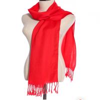 礼促 红围巾