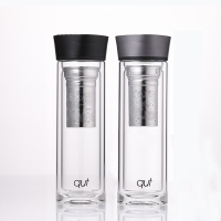 [精选]库特SH904-360品牌水纹盖型双层水晶玻璃杯(颜色随机)