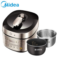 美的(Midea)电压力锅IH大火力5L温压双控高压锅钢胆可中途加菜HS5059P 可拆内盖