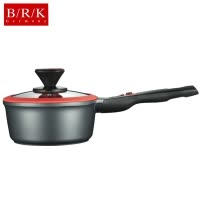 BRK Germany德国厨具埃尔朗根不粘锅奶锅 食品级麦饭石物理不粘炊具烹饪锅具18cm宝宝辅食热奶煮面 焖炖煲煮多用
