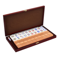 SCP 麻将牌 SCP-12239 香槟金40张水晶筒子牌含木盒(盒)