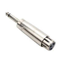 规格[6.35mm 双声道转卡侬母头 大三芯插头卡农母转换头 6.5 话筒转接]大二芯卡侬话筒麦克风音频转接头