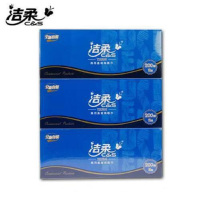 洁柔(C&S) 盒巾 CH013-02 洁柔商用200抽盒装纸面巾 200抽×2层 3包/提 单提装 JH