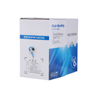 [规格:8芯 0.58 无氧铜芯 300米/箱]网线 超六类网线 非屏蔽双绞线 无氧铜网线 千兆网络线