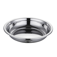 SK 企业定制304不锈钢盘子圆盘菜盘餐盘菜小碟子家用铁盘托盘 盘水果盘蒸盘碟