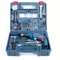 【精选】家用电钻电动手工具套装五金电工维修多功能工具箱组套木工