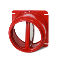 烟道防火止回阀 防烟宝 碳钢材质 红色