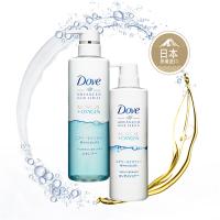 多芬(Dove) 洗护套装日本进口无硅油洗发水护发素 480g*2 空气丰盈型