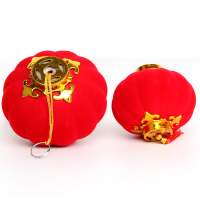 TUGPT LH 植绒小红灯笼 户外小红灯笼挂饰布置装饰品 新年春节装饰品挂件