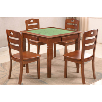 鑫迪轩 叶腾棋牌桌 76*88CM,一桌4椅