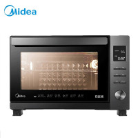 美的(Midea)家用烤箱 搪瓷石窑立体烤 上下控温旋转烧烤黑钻 32L大容量 T4-321F