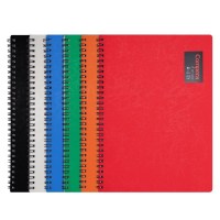齐心(COMIX)B5 50张双螺旋PP面本/记事本/软抄本/笔记本子 Compera原味系列C7002 颜色随机单本价