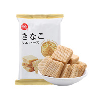 日本进口 StarSeven星七黄豆粉威化饼干 75g/袋 酥脆可口