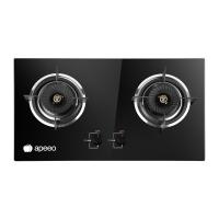 apeeo 燃气灶JZT-H-8633T天然气嵌入式台嵌两用安全童锁熄火保护加厚火盖钢化玻璃面板双灶煤气灶