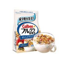 日本卡乐比富果乐减糖水果坚果即食早餐麦片新口味600g