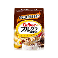 日本进口calbee卡乐比富果乐巧克力曲奇味水果燕麦片即食早餐700g*2袋