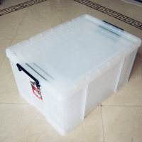 三清塑料收纳箱 透明加厚衣物整理箱玩具储物箱