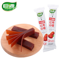 巨源 木糖醇红枣山楂400g/袋 无糖精休闲零食山楂条卷片干果丹皮