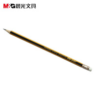 晨光(M&G) AWP30803 文具HB六角木杆铅笔 学生黄黑抽条铅笔 美术素描绘图木质铅笔 12支/盒