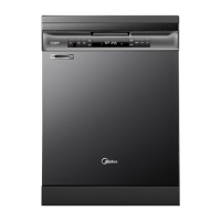 美的(Midea) 洗碗机 热风烘干洗碗机H5 洗碗消毒烘干三合一 JH