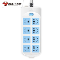 公牛插座GN-604过载保护接线板 无线插排 插线板 1.8米