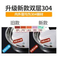 家用304不锈钢碗筷勺套装筷子勺子吃饭碗食堂学生工厂餐具饭碗汤碗面碗 304钢 16cm碗筷勺一套