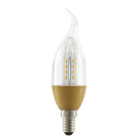 欧普照明 LED烛泡-心亮Ⅱ-C35-3W-E14-3000K尖泡金色