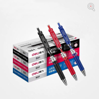 得力(deli) 中性笔S01 按动式0.5mm 12支装 6盒/组