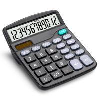 SCP 计算器 SCP-12368 双电源办公计算器太阳能计算机（个）