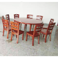 赛可优 园餐桌带钢化玻璃转盘