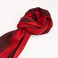 HODO红豆男装 男士围巾 时尚经典柔软护颈条纹羊毛89.7%男士围巾