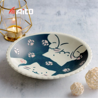日本原产AITO CAT on SUNDAY美浓烧陶瓷深皿钵