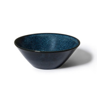 日本原产Aito Natural color美浓烧陶瓷摩登色餐碗 深蓝