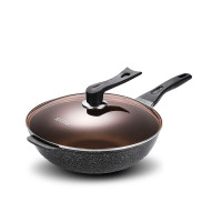 KSISE金嫂子KAZT181432金铸不粘锅无油烟炒锅32cm