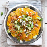 DELSEY 304不锈钢盘子加厚碟子菜盘餐盘家用24cm